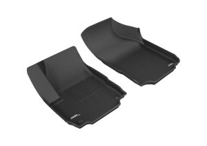 Chevrolet Equinox Floor Mats - Front - 3D MAXpider - Kagu - Black - `18-`20